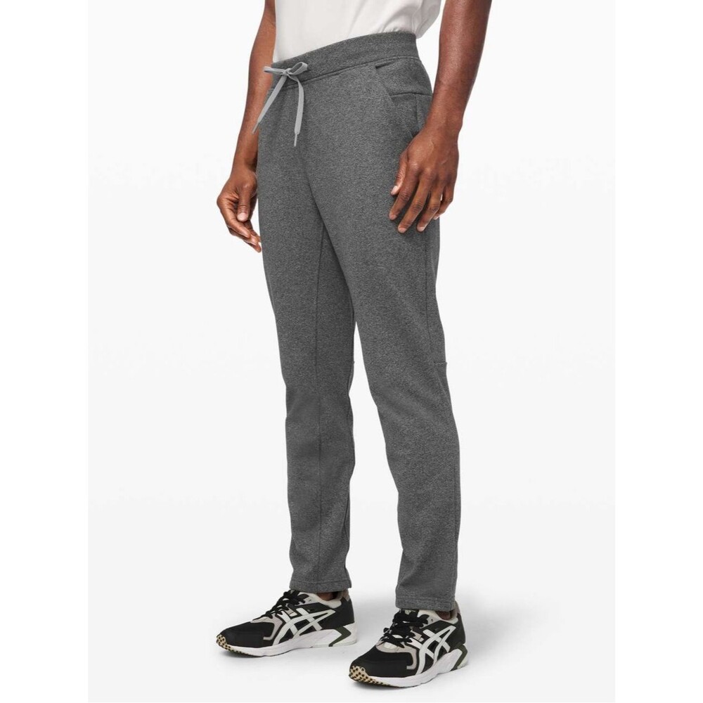 Lululemon Mens City Sweat Thermo Jogger Size Medium Grey Sweatpants Drawstring